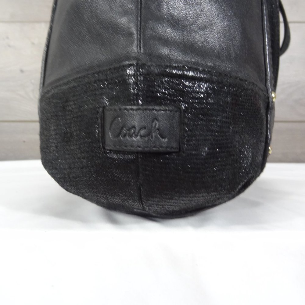 Coach F20812 Alexandra Python Chain Leather Shoulder Bag Tote - Picture 8 of 12